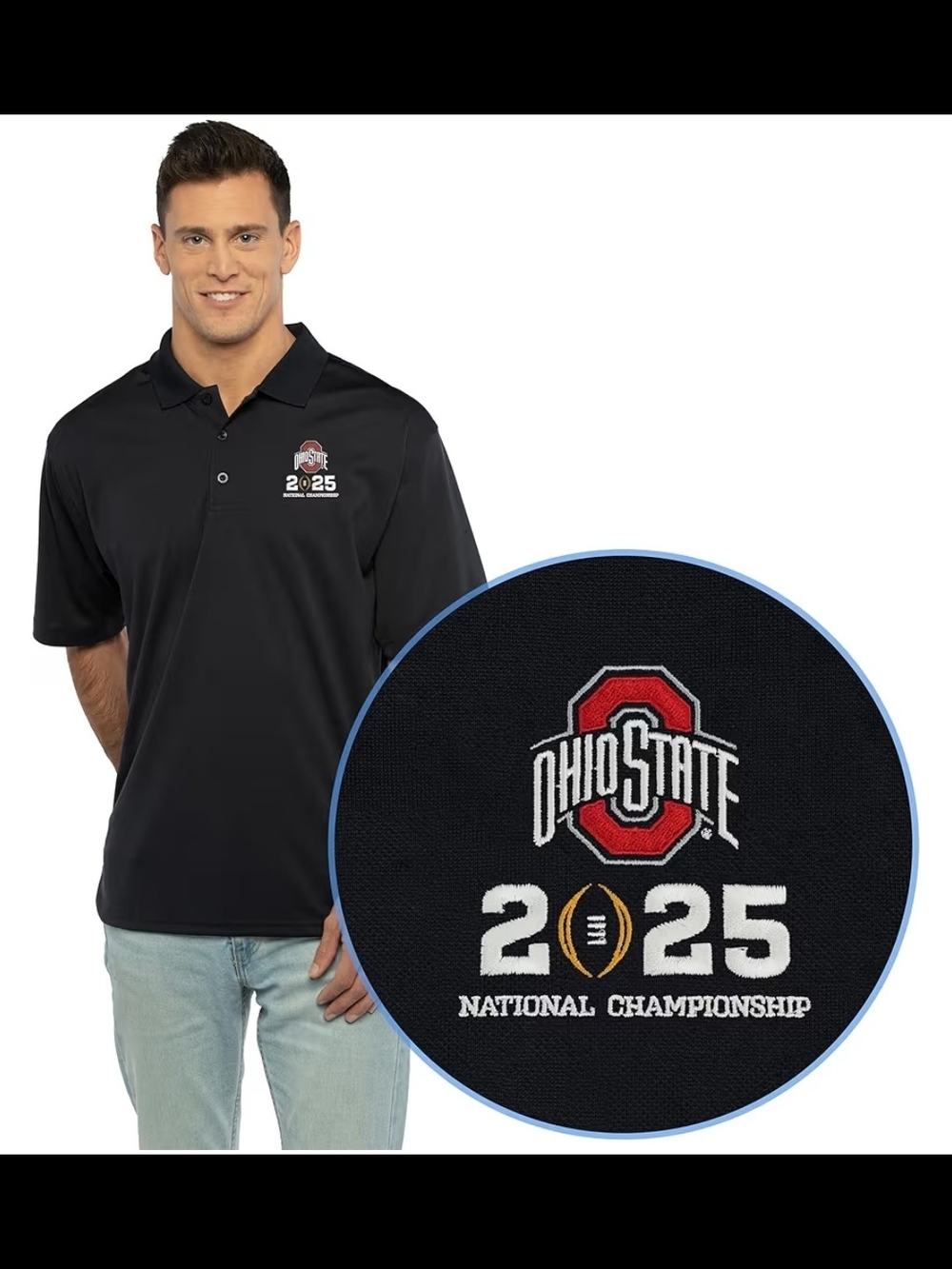 Nwt Vantage Apparel NCAA Mens Ohio State Buckeyes Polo